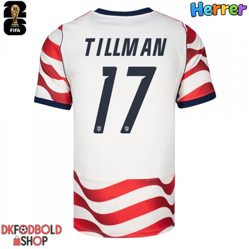 Forente stater Malik Tillman #17 Hjemmebanetrøje VM 2026 Kort ærmer